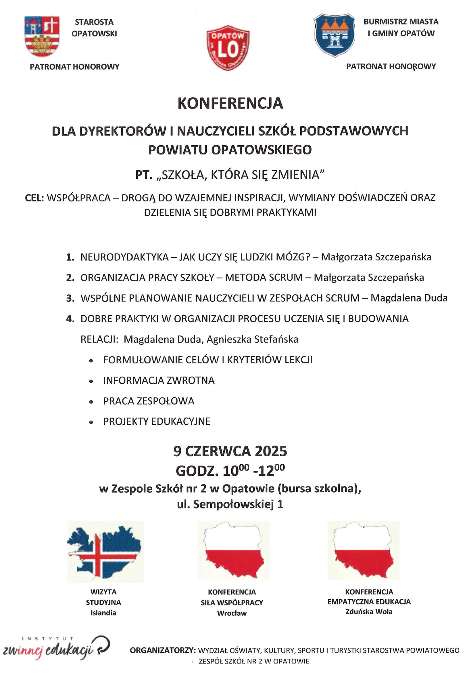 plakat zapraaszajacy na konferencje